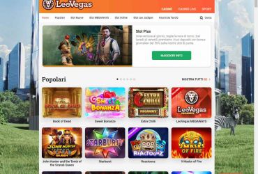 LeoVegas Casino - main page