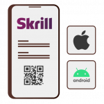 Mobile version and application of Skrill