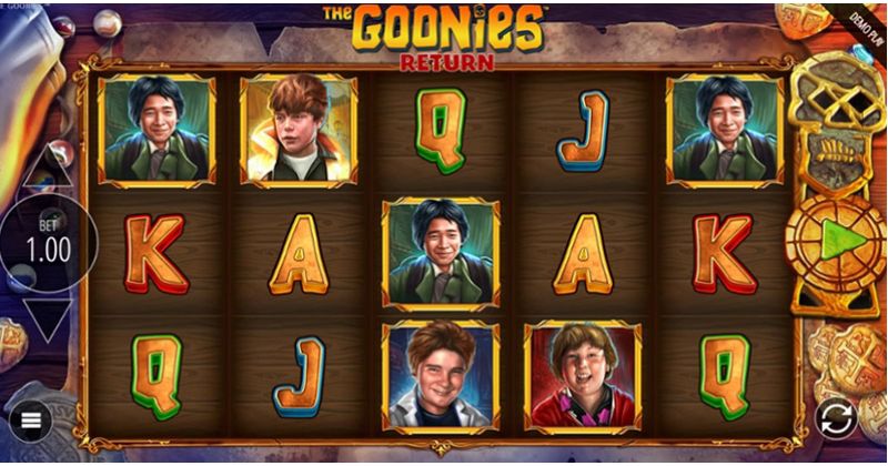 Play The Goonies Return, the online slot produced by Blueprint for free | earlylearningcentral.ca